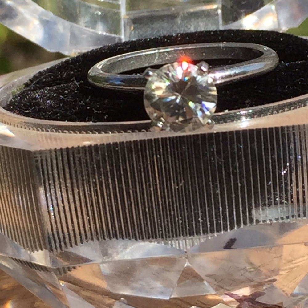1.5 ct Genuine Moissanite solitaire